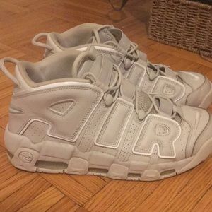 Nike uptempo moon rock grey ( rare)
